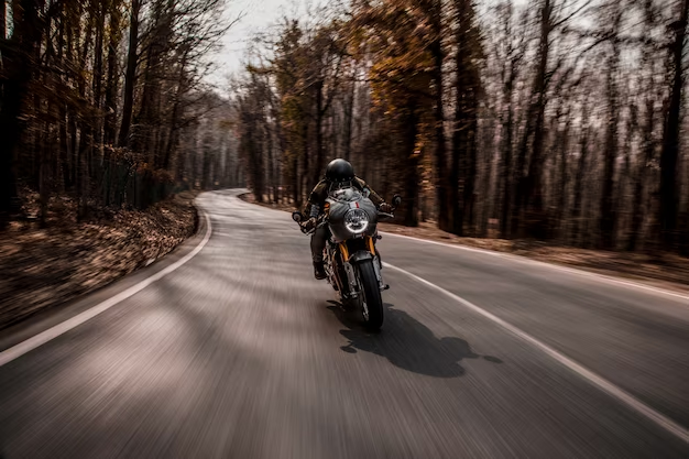 Man riding a motorcycle